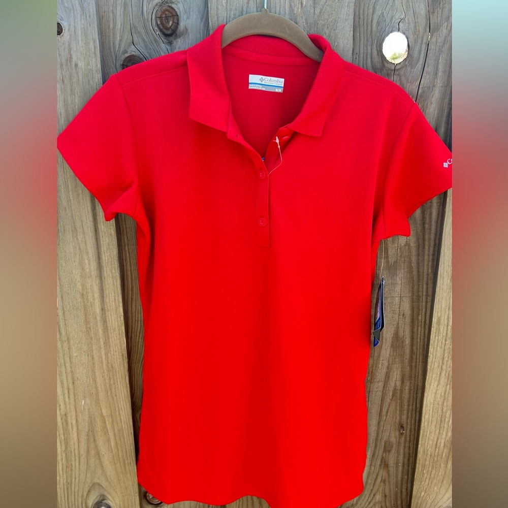 Red Columbia Polo
